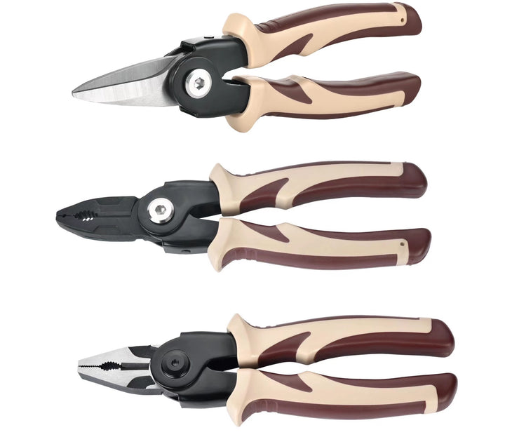 Cut stripping crimping electrician wire cutter pliers hardware tools can be replaced head pliers set of tools