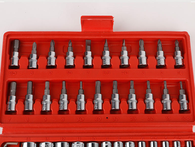 46 a socket wrench hardware tool box set manually