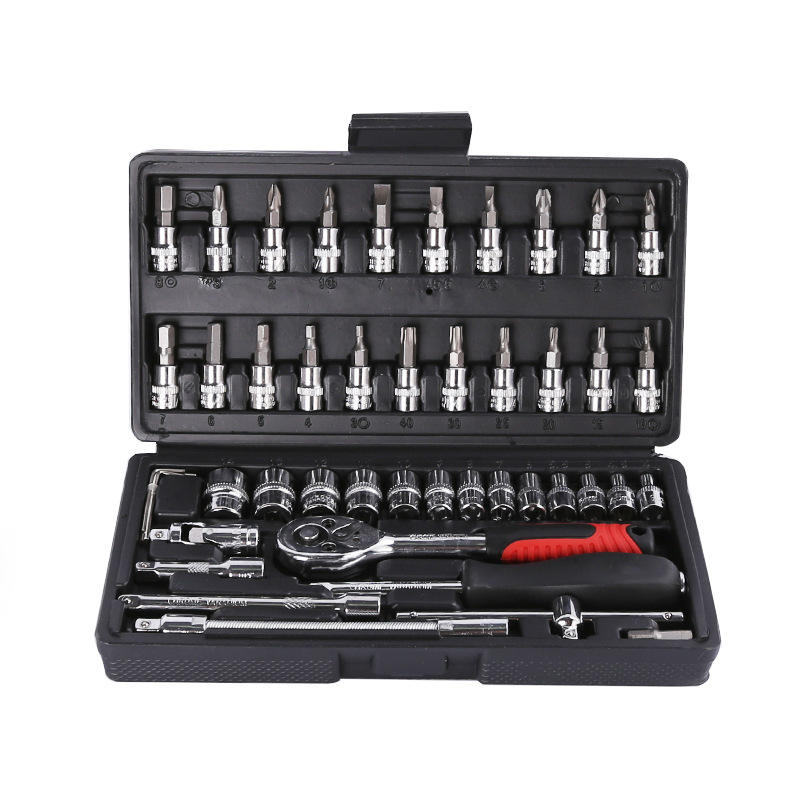 46 a socket wrench hardware tool box set manually