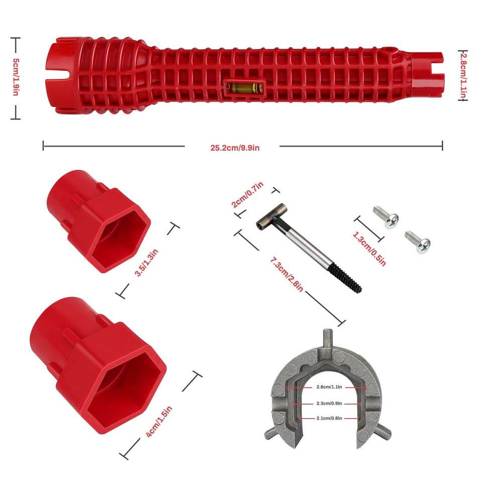 8 in 1 tap water tank installation of pipe socket wrench set tools