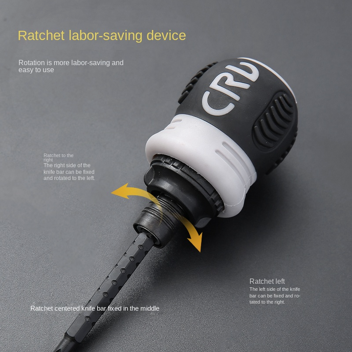 Ratchet screwdriver set multi-functional telescopic household labor-saving screwdriver tool