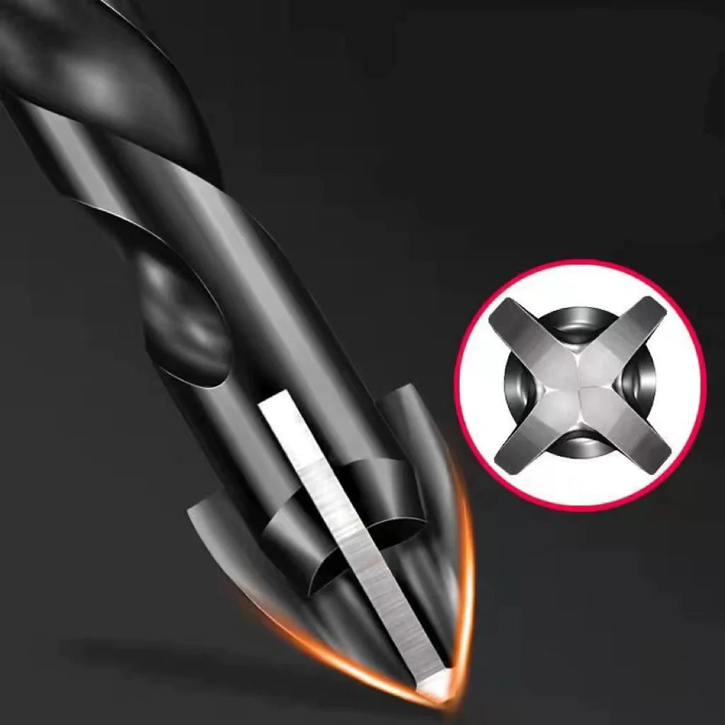 5 high steel titanium-plated shank drills