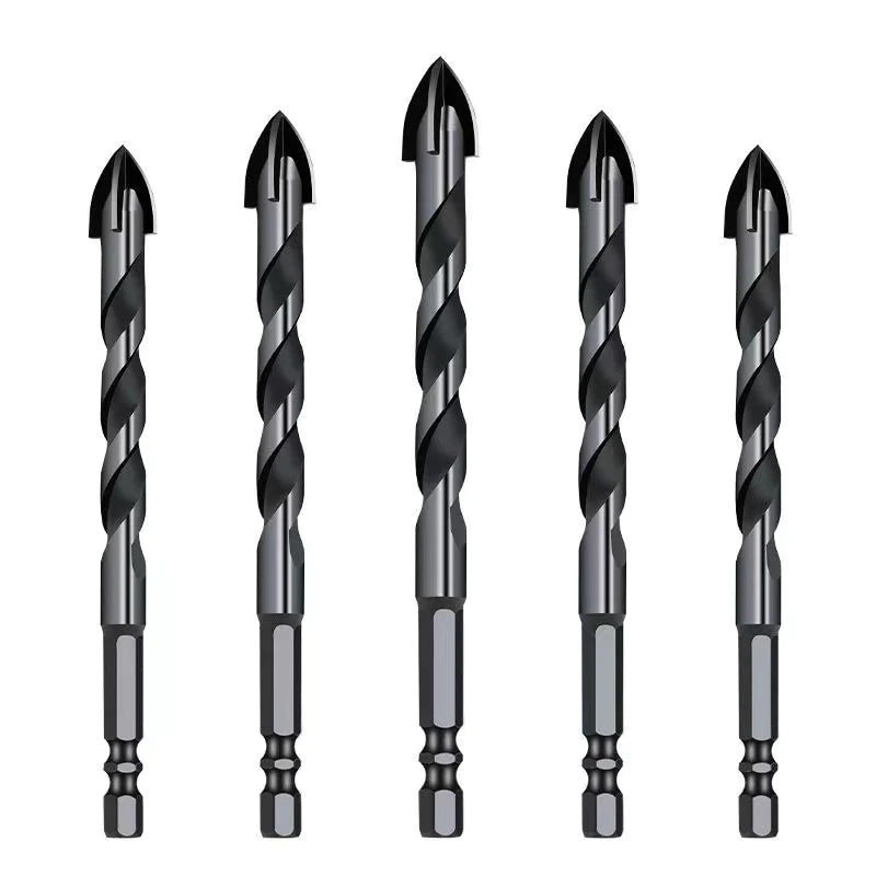 5 high steel titanium-plated shank drills