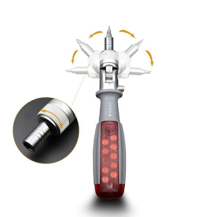 Universal ratchet screwdriver tool set plum screwdriver multifunctional household shaped cone cross a word batch