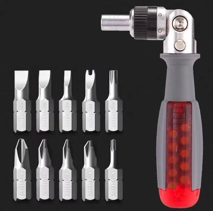 Universal ratchet screwdriver tool set plum screwdriver multifunctional household shaped cone cross a word batch