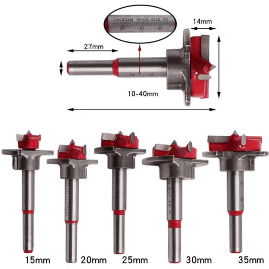 High speed steel titanium plated triangular handle drill 6 pieces tower drill 15-35mm