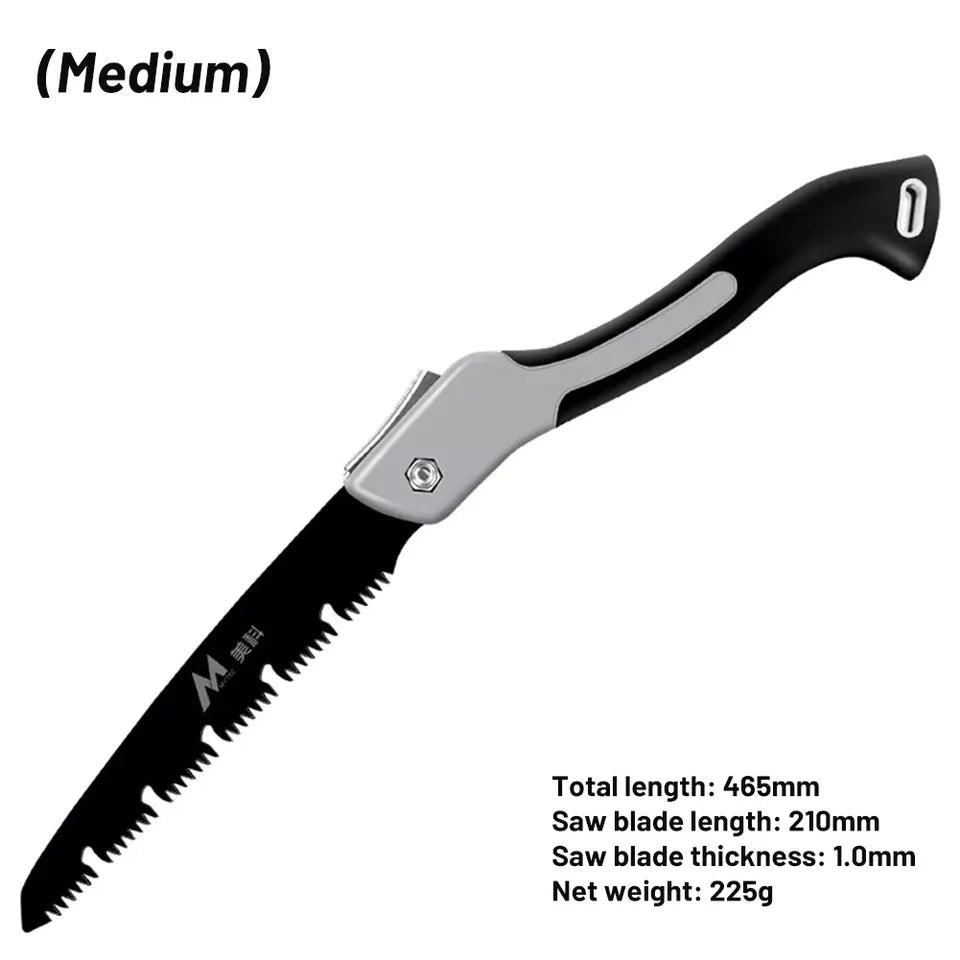 Folding Saw Long Blade Garden Saw Dry Wood Pruning Saw with Hard Teeth Camping Folding Hand Saw