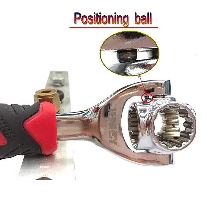 48 in 1 wrench Multi-function Socket Wrench Multi-angle Wrench with 6 Corners 360-Degree Rotating Head