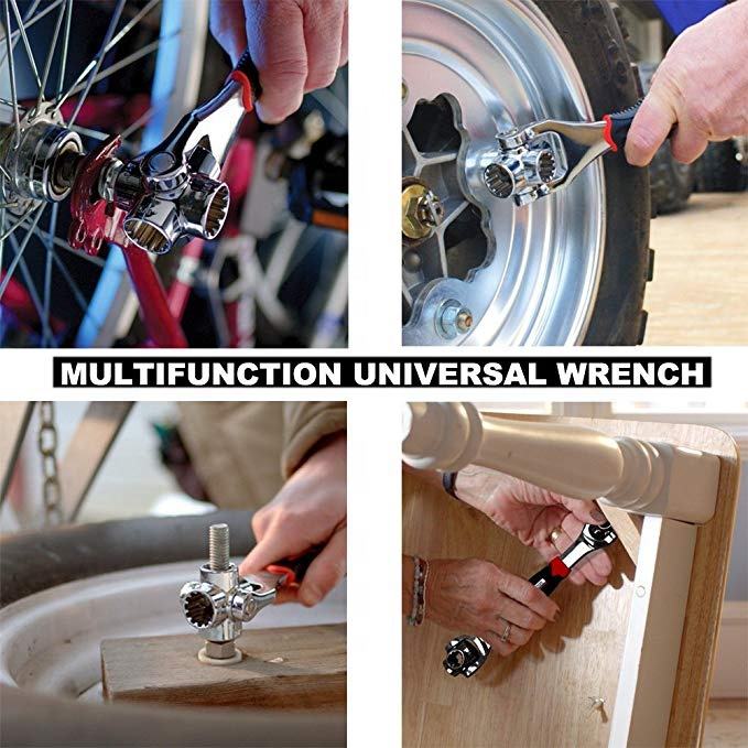 48 in 1 wrench Multi-function Socket Wrench Multi-angle Wrench with 6 Corners 360-Degree Rotating Head