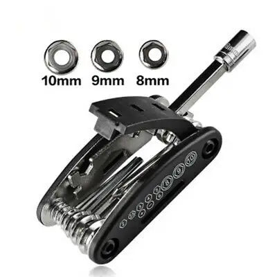 Bicycle 16 in 1 Folding Hex Allen Key Socket Wrench Flat Slot Phillips Screwdriver Bits Allen Key Set