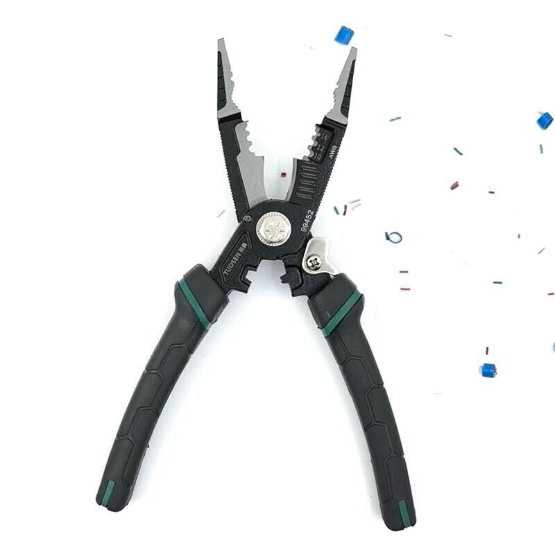 9 in 1 Multi-function Wire Stripper Tools Crimpers 10 inch Long Nose